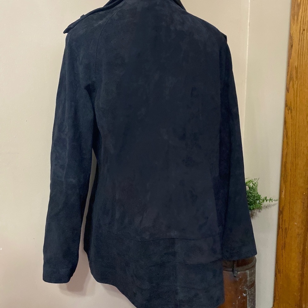 FOURTEEN  ZERO  Ladies Genuine  Leather Jacket Coat Size Large Color Black.